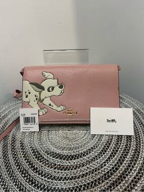 Coach x Disney Hayden Foldover Crossbody Cluth with Dalmatian NWT